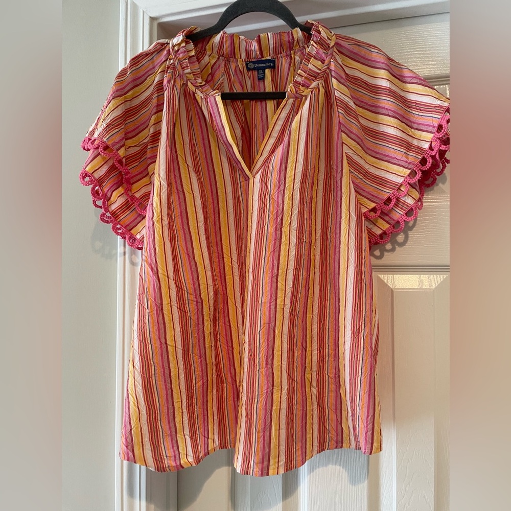 Democracy Double Flounce Top
